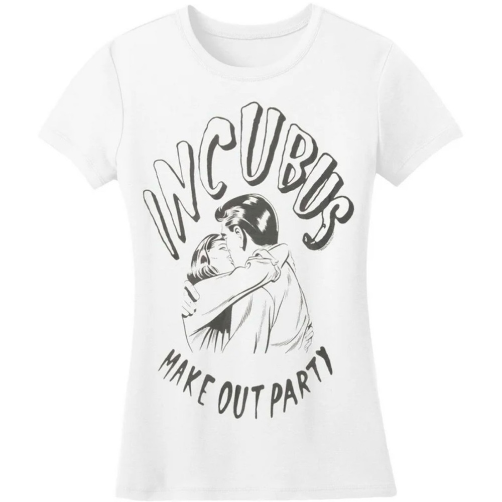 Women’s white incubus make out party Graphic Tee - Shirt Sleeve